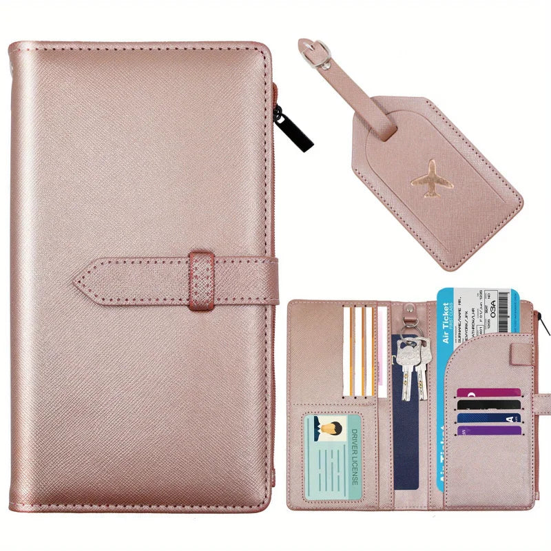 2 Piece - Passport Holder & Travel Wallet Set