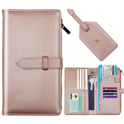 2 Piece - Passport Holder & Travel Wallet Set