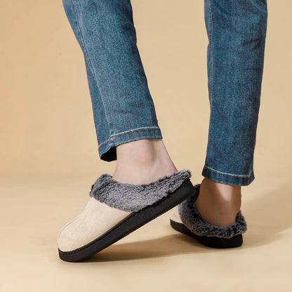Couples’ Winter Plush Slippers – Soft, Warm, Anti‑Slip Home Footwear
