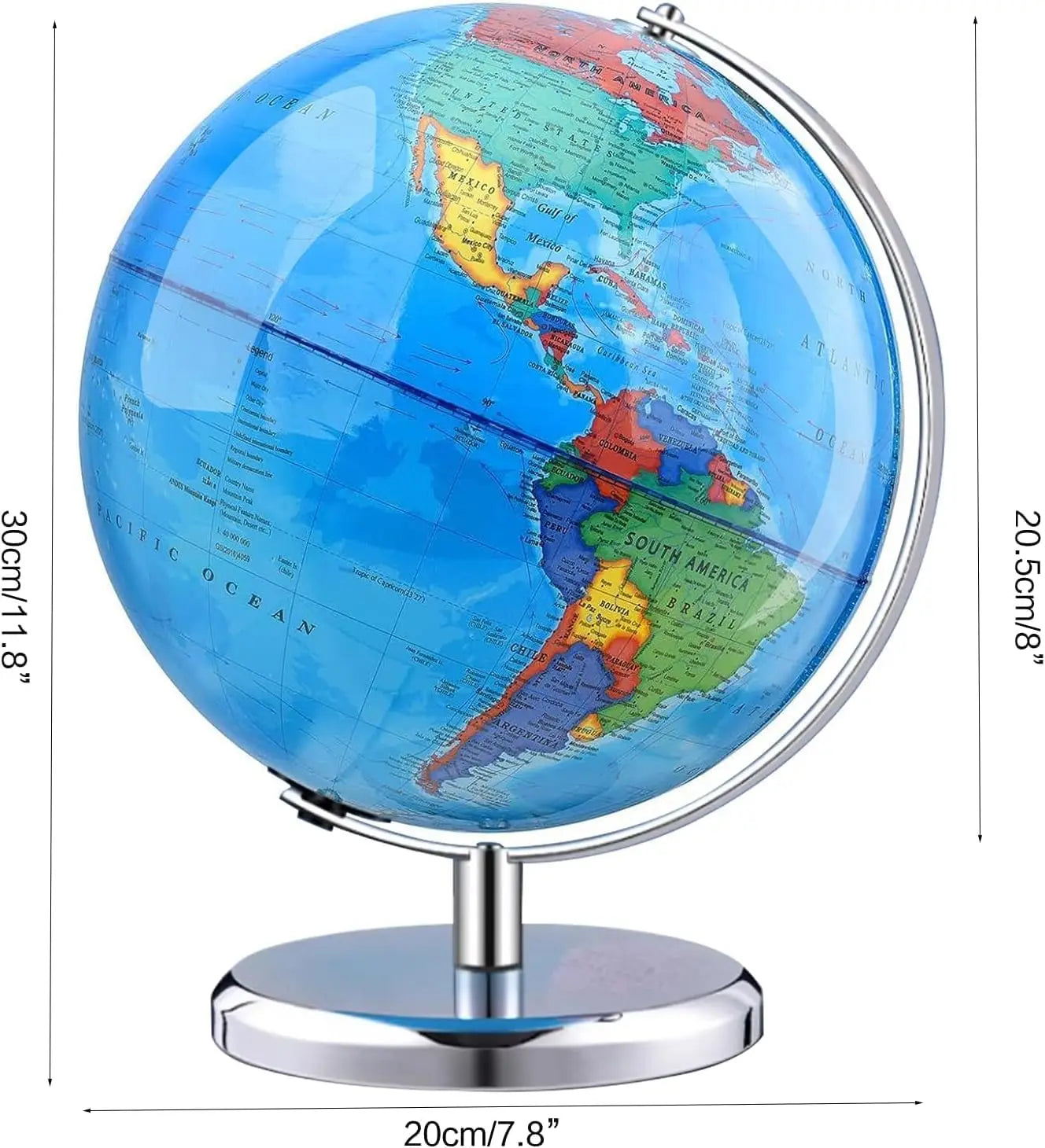 Marker Washable World Globe - Both a Learning Tool & Décor Upgrade