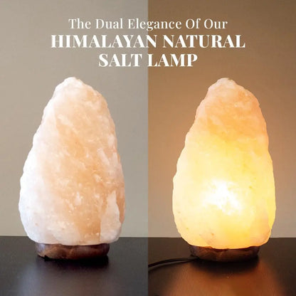 Extra Large Himalayan Pink Salt Lamp, 10-12 Inch Tall, Hand-Carved with Wooden Base & Dimmable Bulb