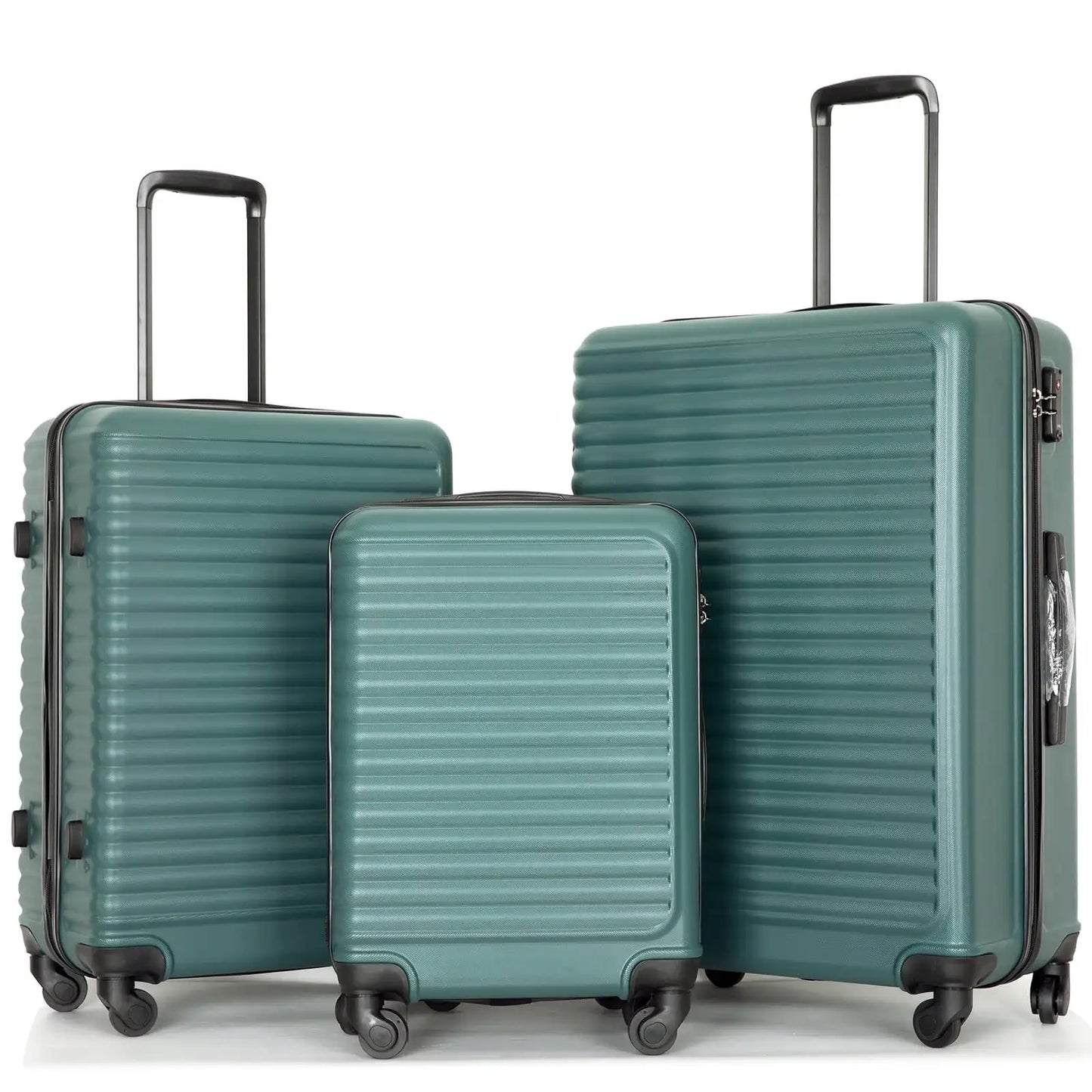 3 Piece Lightweight Hardshell Luggage Set with TSA Lock, Spinner Wheels