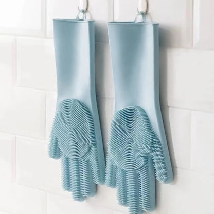 Scrub Cleaning Gloves: All-Purpose - Kitchen Cleaning, Veggie Washing & Pet Baths
