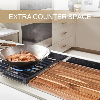 Reversable Extra Large Wood Cutting Board with Juice Groove, 24 x 18 x1.2 in