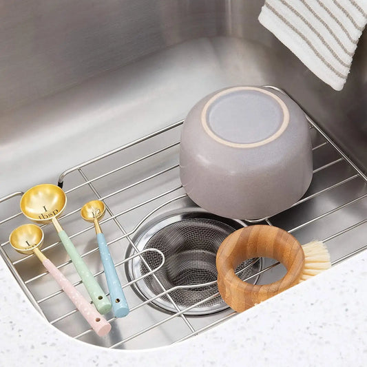 Stainless Steel Sink Grid Protects Surfaces & Keeps Sinks Spotless
