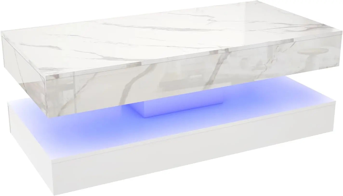 LED‑Lit Hidden Storage Modern Coffee Table that Transforms Your Living Room