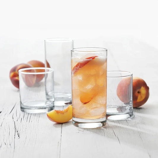 Clear Glass Set Durable, Versatile, Elegant
