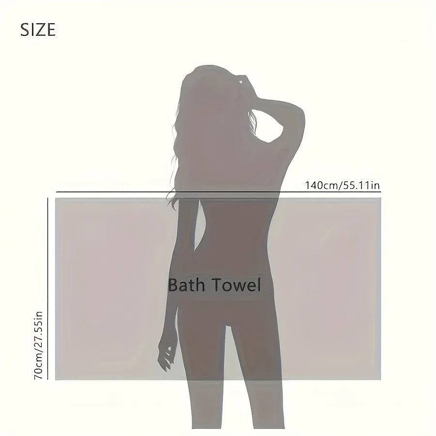Thick, Oversized Bath Towel - Soft & Absorbent