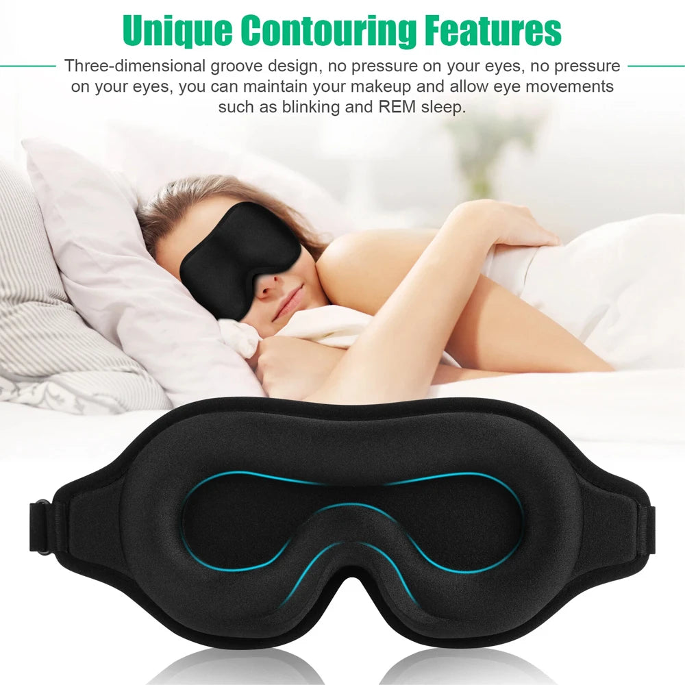 Adjustable Soft Silk Sleep Mask