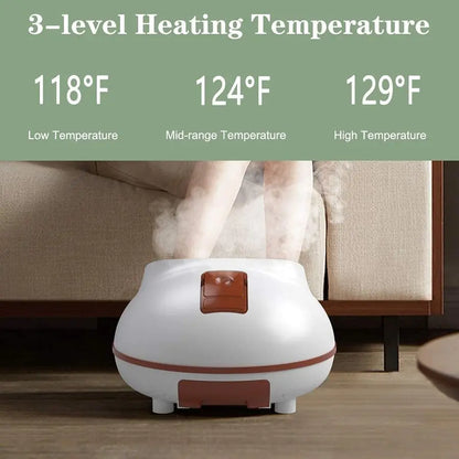 Enjoy Spa-Level Foot Relief at Home with Fast-Heating Steam, Adjustable Warmth & Calming Massage