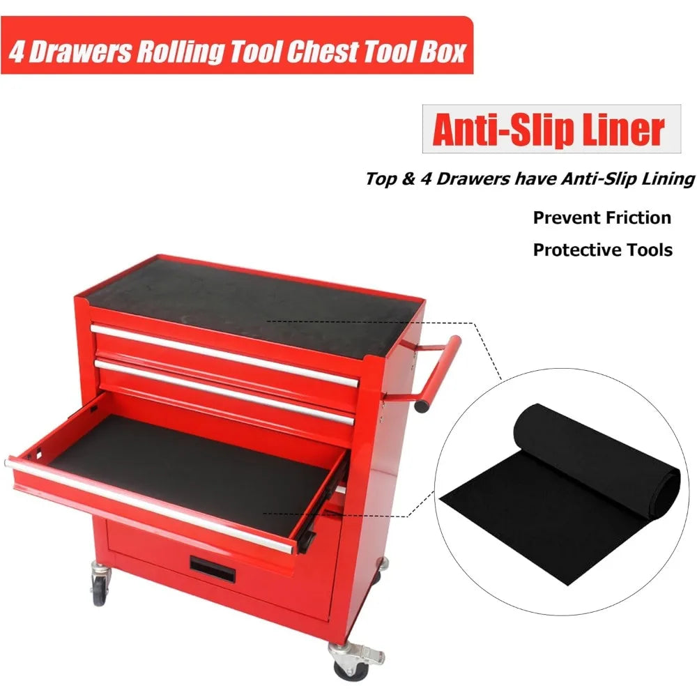 Rolling Tool Box With Storage Drawers