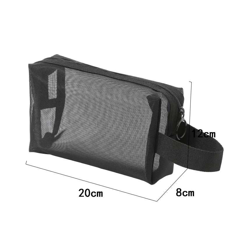 Cosmetic Mesh Makeup Bags - 3 Convenient Sizes