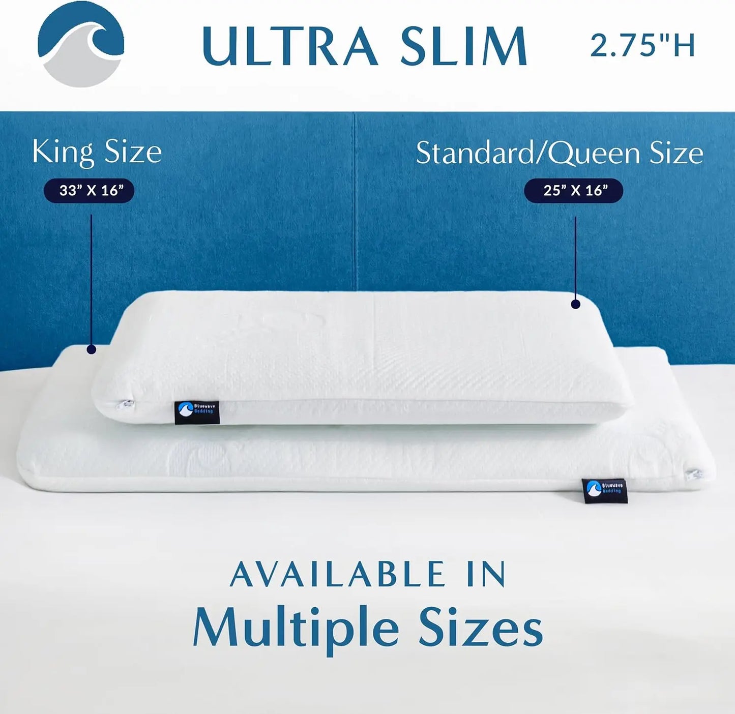Ultra-Slim Gel Memory Foam Pillow, Enhancing Your Bedding Collection