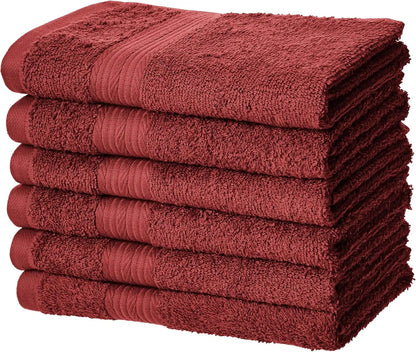 Over-Sized 100% Cotton Soft Absorbent Bath Towels - 2 Bath 2 Hand 2 Washcloths  Set