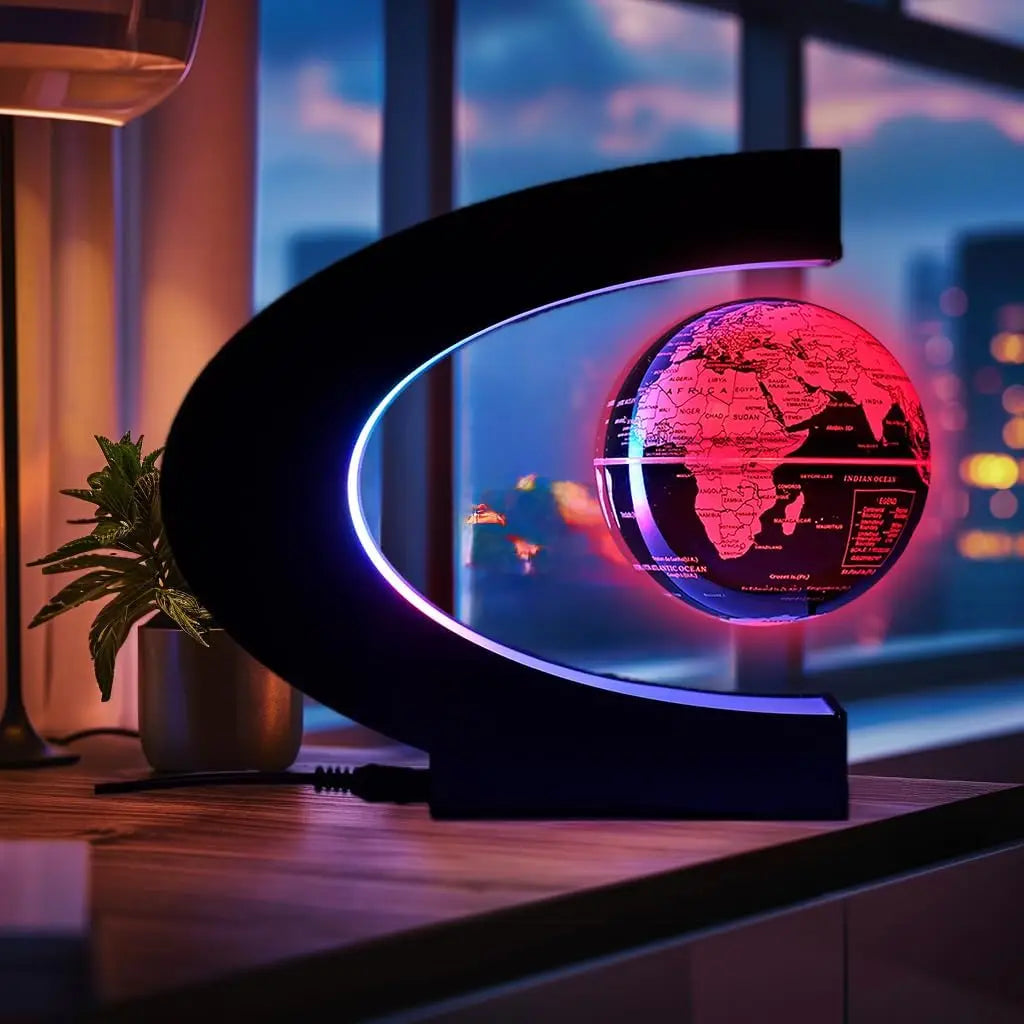 Magnetic Levitating Globe that Blends Science, Art & Ambiance