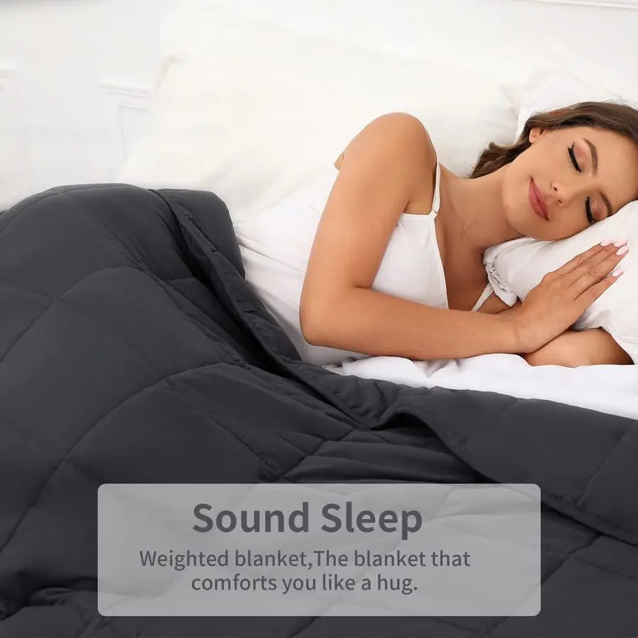 12lb Queen Weighted Blanket Delivering Deep, Cozy Comfort