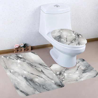 Starlight Bathroom Four-piece Set -  Waterproof Shower Curtain,