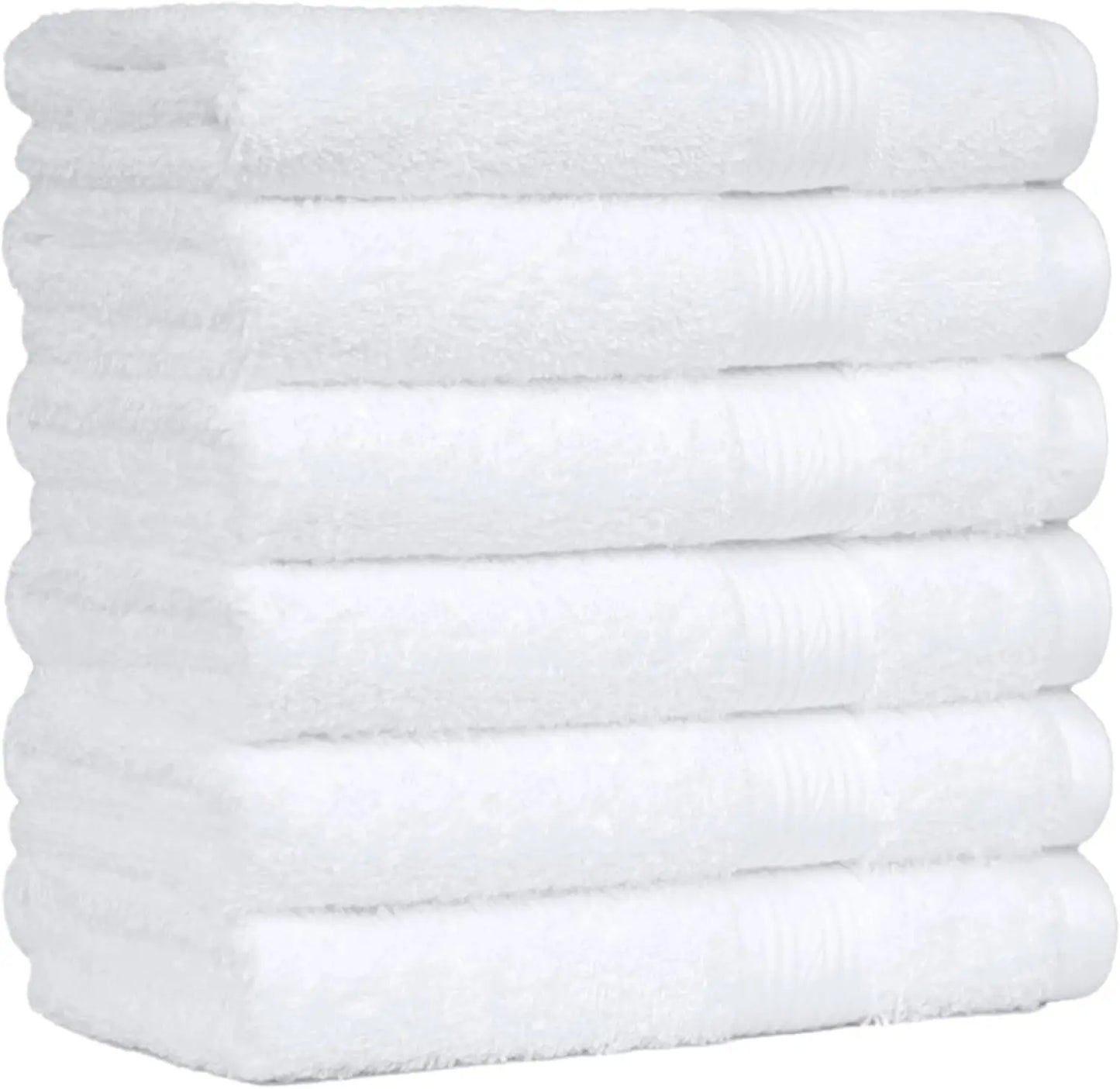 Over-Sized 100% Cotton Soft Absorbent Bath Towels - 2 Bath 2 Hand 2 Washcloths  Set