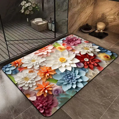 Vibrant, Soft & Absorbent Bathroom Mat