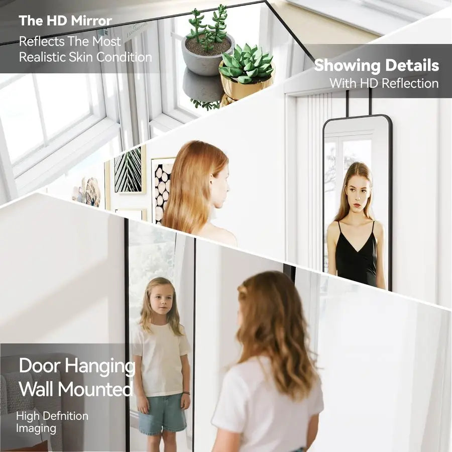 Space Saving Hanging Door Mirror