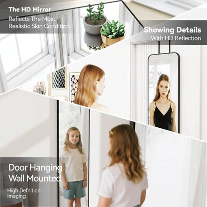 Space Saving Hanging Door Mirror