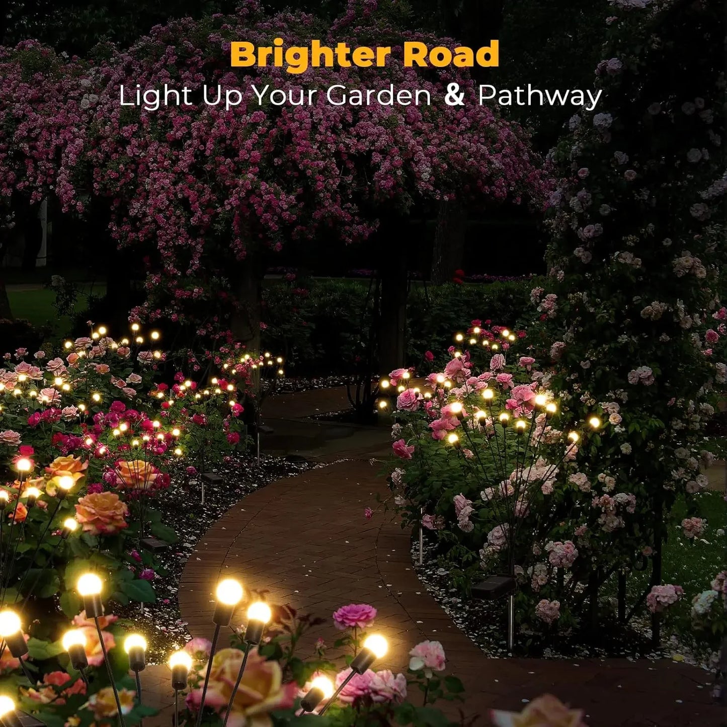 Waterproof LED Solar Energy Firefly Lights