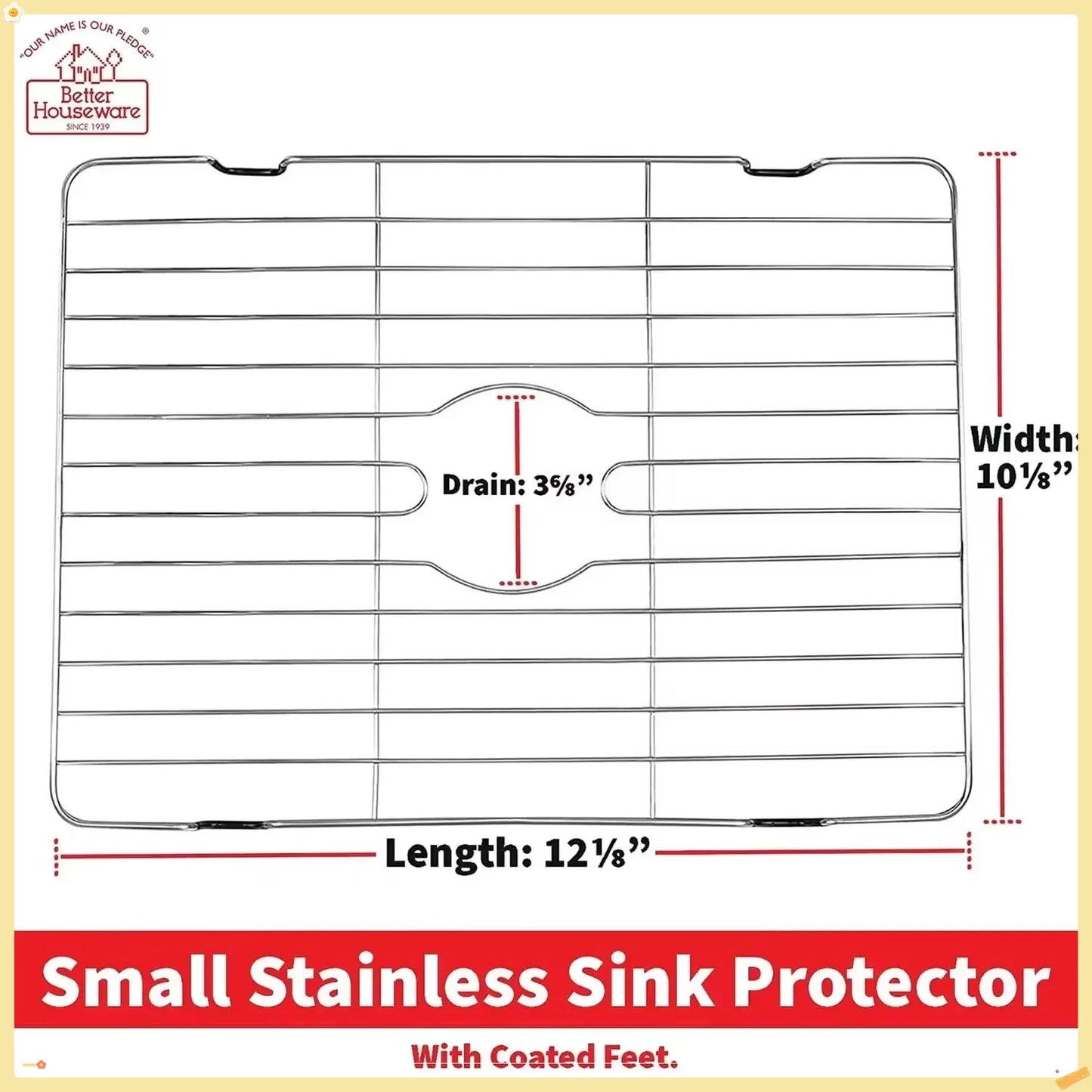 Stainless Steel Sink Grid Protects Surfaces & Keeps Sinks Spotless