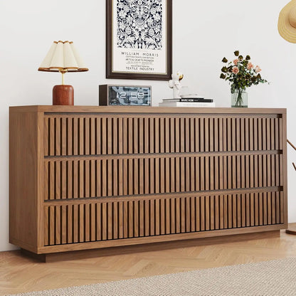 Fluted 9-Drawer Dresser Adds Vintage Charm, Storage & Style