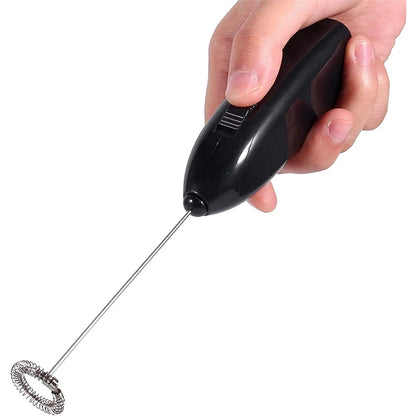 Compact Handheld Frother Whips Creamy Foam & Blends Drinks In Seconds