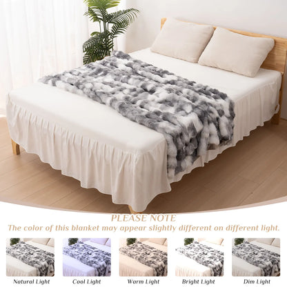 Faux Fur Soft Cozy Thick & Warm Blanket