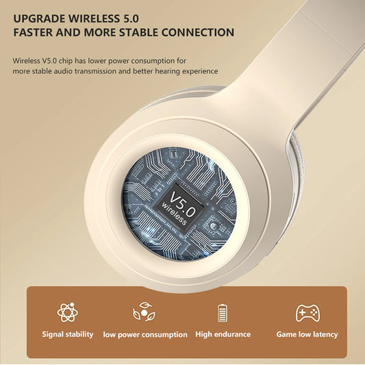 Wireless & Blutooth, Stay Relaxed on Long Journeys with Powerful Noise‑Canceling Performance