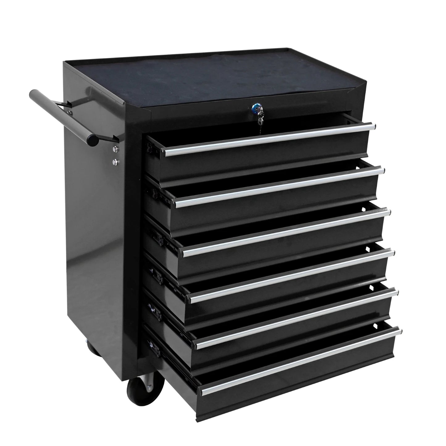 Rolling Metal Tool Chest with 6 Drawers