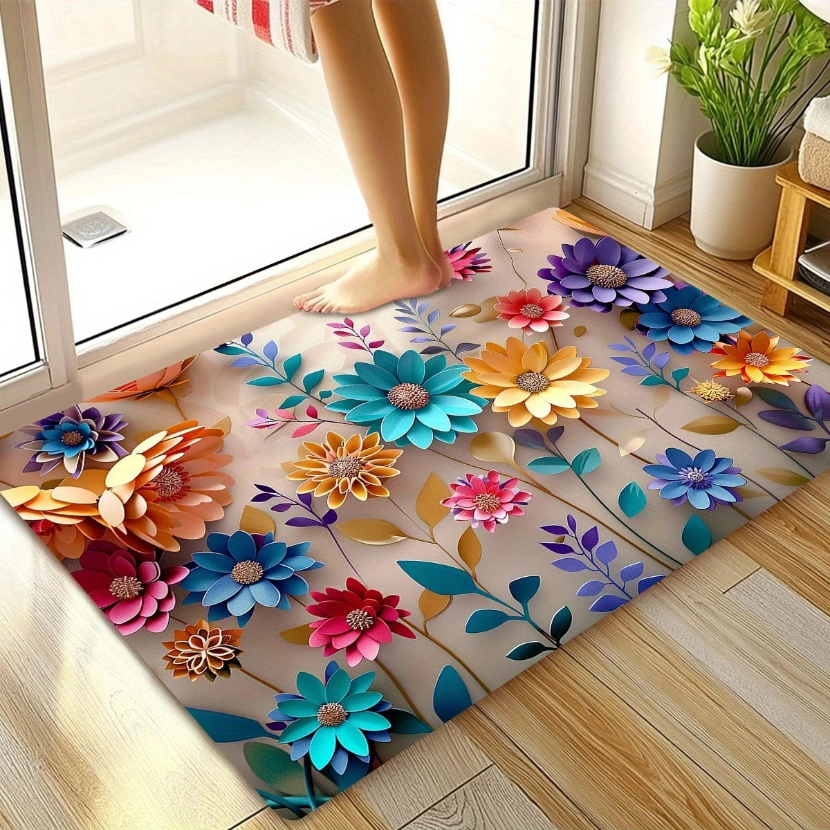 Vibrant, Soft & Absorbent Bathroom Mat