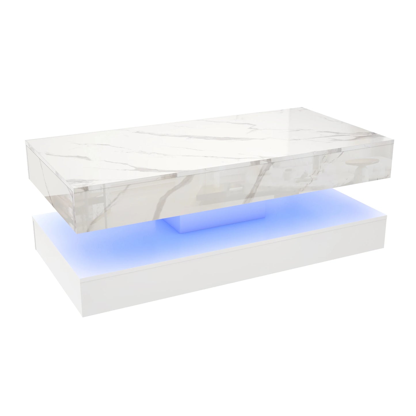 LED‑Lit Hidden Storage Modern Coffee Table that Transforms Your Living Room