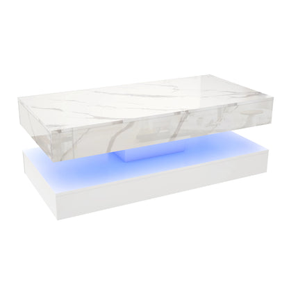 LED‑Lit Hidden Storage Modern Coffee Table that Transforms Your Living Room