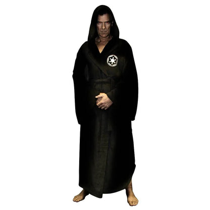 Hooded Warm Male Flannel Robe