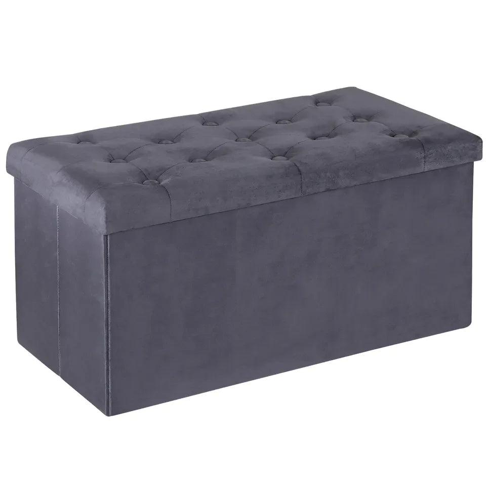 Storage Ottoman Bench Foot Rest Stool for Bedroom Entryway Living Room