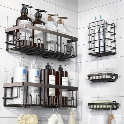 Space-Saving & Stylish Stainless Steel Shower Caddy