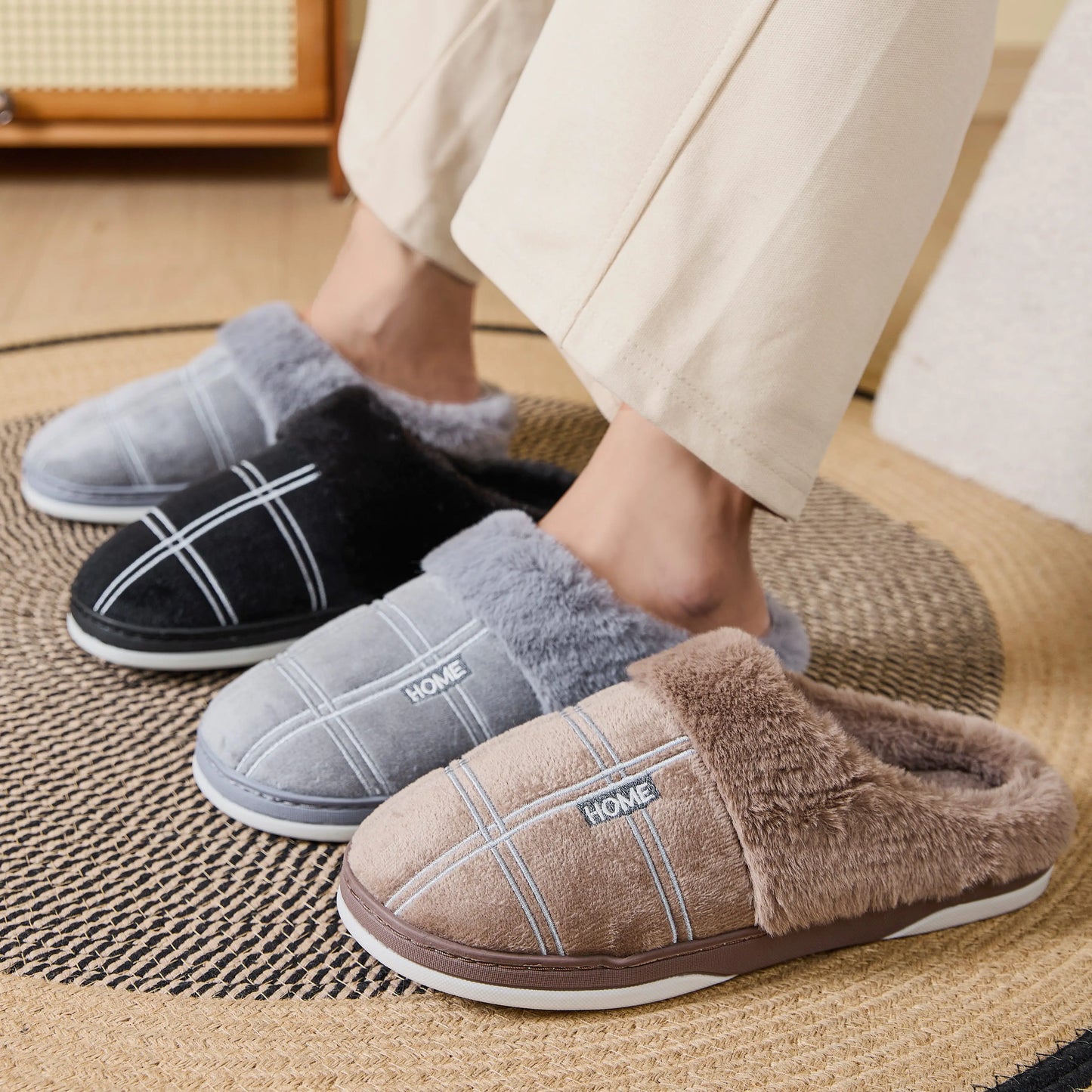 Men's Slippers Offer Cozy at Home Comfort