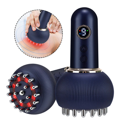 Relax, Recharge & Unwind with This Multi-Function Body & Scalp Massager Featuring Gentle Heat, Vibration & Pulse Micro-Current Technology.     Assists with Lymphatic Drainage