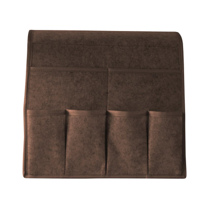 Couch Arm Caddy Stores Remotes & Essentials Within Reach