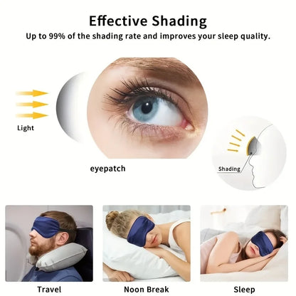 Set of 5 Soft Breathable Eye Masks, lightweight, comfortable and adjustable.