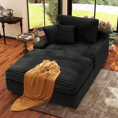 Oversized Comfy Corduroy Sleeper Sofa