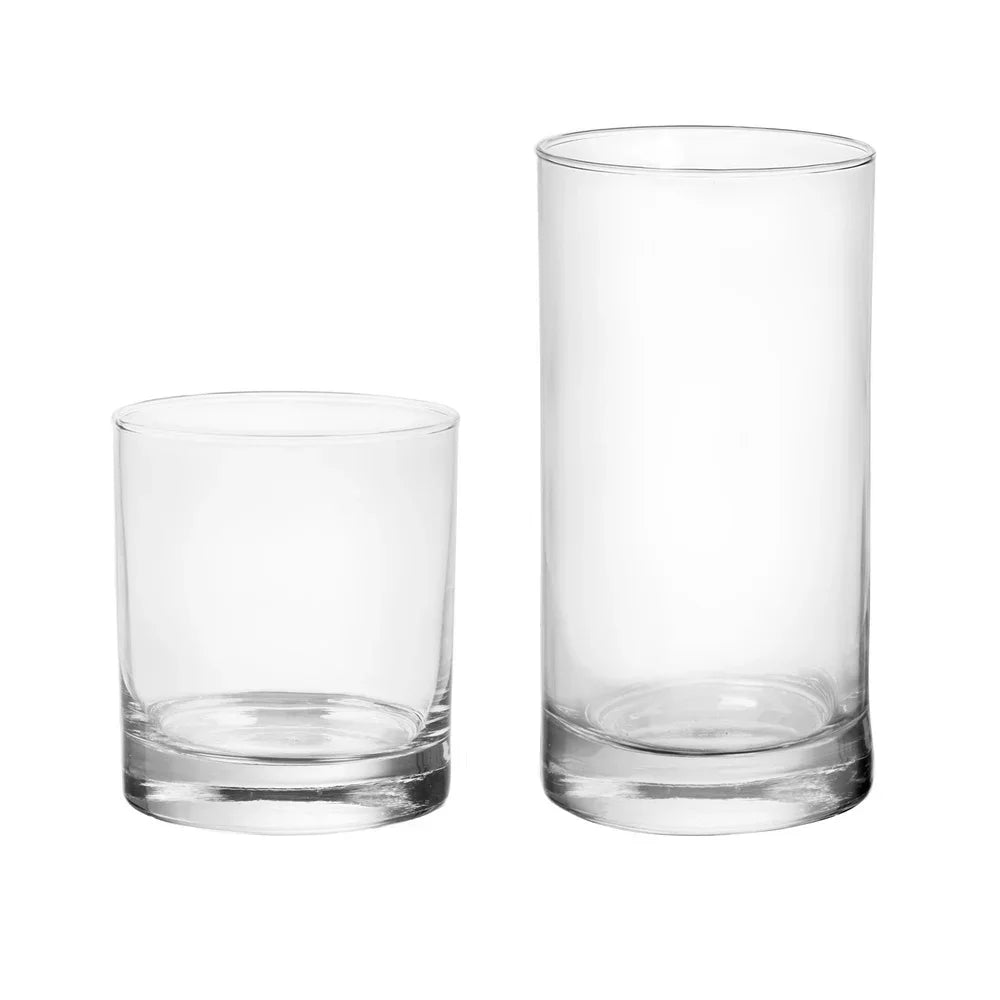 Clear Glass Set Durable, Versatile, Elegant