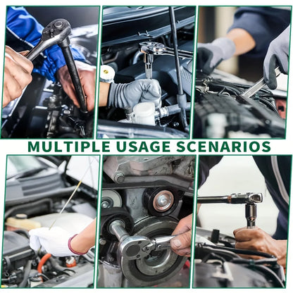 216pcs Impact Socket Set 1/2, 1/4, 3/8 Inch Drive Ratchet