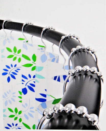 Upgrade your shower space with an adjustable curved rod