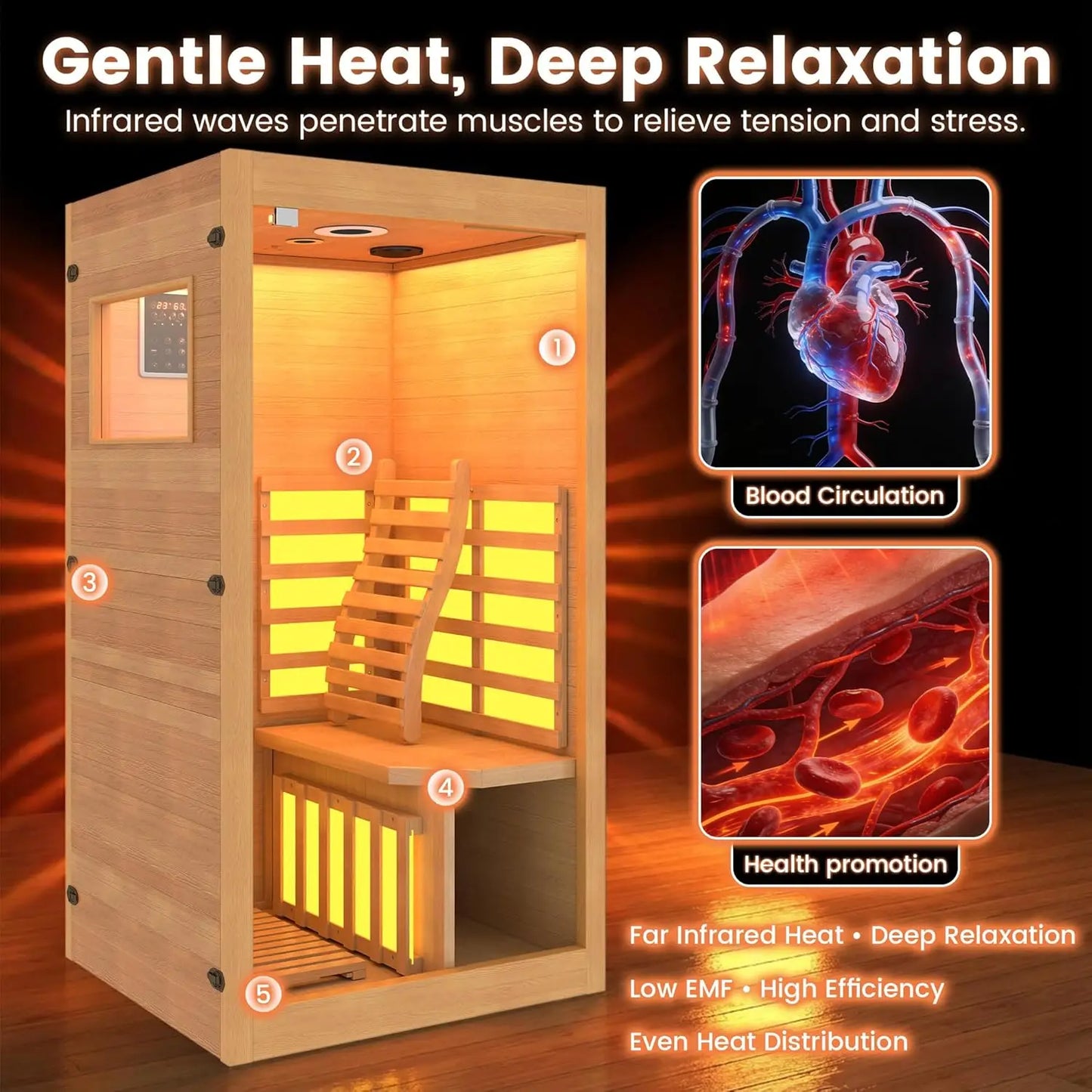 Encourages Deep Sweating for Detox - Turn Your Home into a Personal Wellness Retreat