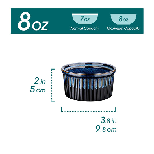 6/12 Piece High Temperature Resistant Bake Ramekins