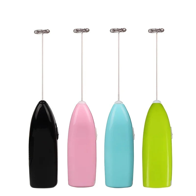 Compact Handheld Frother Whips Creamy Foam & Blends Drinks In Seconds