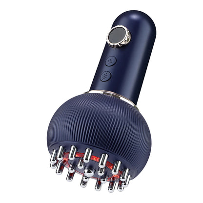 Relax, Recharge & Unwind with This Multi-Function Body & Scalp Massager Featuring Gentle Heat, Vibration & Pulse Micro-Current Technology.     Assists with Lymphatic Drainage
